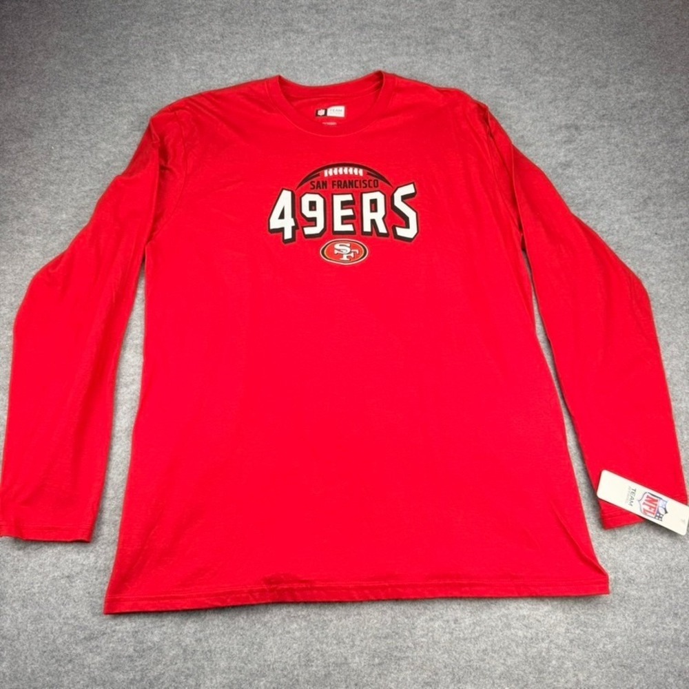 San Francisco 49ers NFL Team Apparel Long Sleeve T-Shirt Men’s XL Red NWT